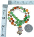 Southwest Multicolor And Sterling Silver Squirrel Bead Necklace SX114949